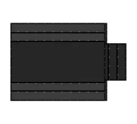 Lt4ft3pce-ab Mytee Products Airbag Lightweight Lumber Tarp 16ft X 20ft With 4ft Drop Waterproof Flatbed