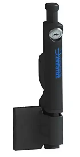 Nationwide Industries 841294121411 Trident 10 Inch Tall Magnetic Pool Child Safety Gate Latch - Black