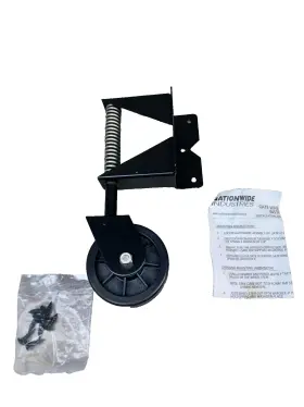 Gw1-ss-bk Nationwide Industries Black Stainless Steel Gate Wheel For Large And Heavy Gates