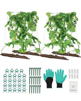 Hgpj002 Nobrand Collapsible Plant Support 35 Inch X55 Trellis For Tomato Squash Vegetables