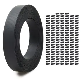 Fpt-agr-004 Pajaso Design Chain Link Fence Privacy Tape Weave - Anthracite Gray Pvc Fencing Covering Sy
