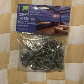 9023594 Palram 763552443175 Fasteners For Ez Glaze Roof Panels Item 2 Inch Wood Screw Epdm Washer