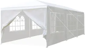 Paylesshere 195030058821 10x30 Outdoor Gazebo Wedding Party Tent White Canopy Pavilion 10x30ft