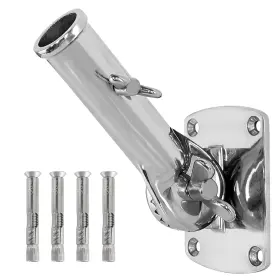Phitric B0f8378cqn 316 Stainless Steel Flag Pole Holder 180 Adjustable Bracket