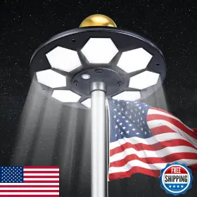 Ppq B0fc2ywdjs Solar Flagpole Light 160 Led Ultra Bright Auto On/off Flag Pole Lighting