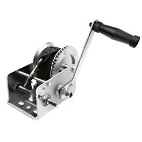 Phwkw2500 Profline 2500lbs Hand Winch Heavy Duty Boat Trailer Two-way Ratchet Gear Manual