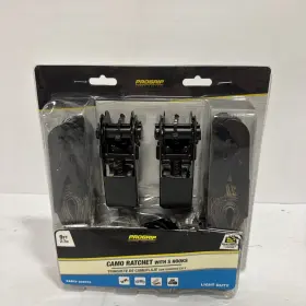 309570 Progrip Camo Ratchet Tie Downs - 1 In X 9 Ft. 2-pack