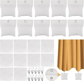 5083 Qumenan 10 Pack Curtain Weights 15oz Outdoor Weighted 5 Inch W X 6 L Of Beige