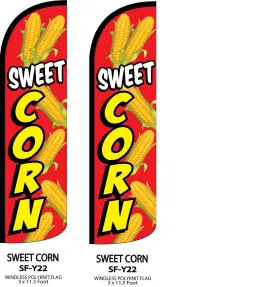 R And R Industries B07x1c2ldg Sweet Corn King Flags Pack Of 2 3ft X 11.5ft Weatherproof Pol