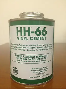 Hh-66 R-h Products 46555 Vinyl Cement Quart Can 32 Oz Truck Tarp Fabric Repair Glue