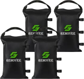Rhy-sd120 Rehoyee Sand Bags For Canopy Legs 120 Lbs Empty Sandbags Weight 120lbs Black