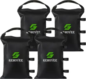 Rhy-sd150 Rehoyee Sand Bags For Canopy Legs 150 Lbs Empty Sandbags Weight 150lbs Black