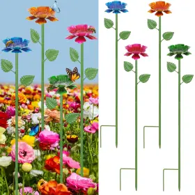 Retyion B0fh8xrrdw 4 Pack Bee Watering Station - Flowers Butterfly Feeder Water