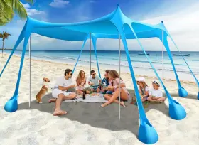 Upf50 Rhino Valley 723314126173 Beach Tent Shade Protection Canopy With 8 S
