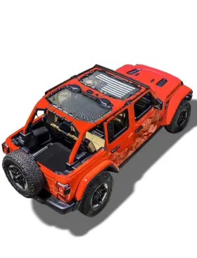 Sa85700 Savadicar Mesh Shade Top Roof Sunshade Cover For 2018-2023 Jeep Wrangler Jl