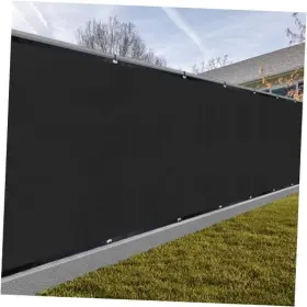 Sgfn-hs85 Sgecit Privacy Screen Fence 8ft X 50ft Heavy Duty Dustproof Denoise 8 5 0ft Black