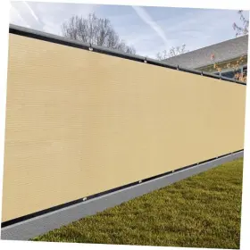 Sgfn-th65 Sgecit Privacy Screen Fence 6ft X 50ft Heavy Duty Dustproof Denoise 6 5 0ft Sand
