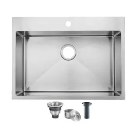 Sc-jzx017s-1-1 Shaco 28 Inch Drop In Kitchen Sink Commercial Handmade T304 16 Gauge Stainle