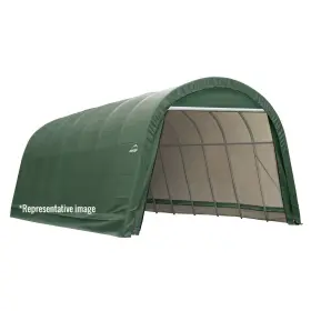 10ftx Shelterlogic 79824 Sheltercoat Custom Round Wind And Snow Rated Shelter 16ft X 8ft