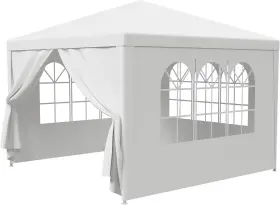 Smartxchoices 763684000840 10ft X Outdoor White With 4 Sidewall 10ftx10ft