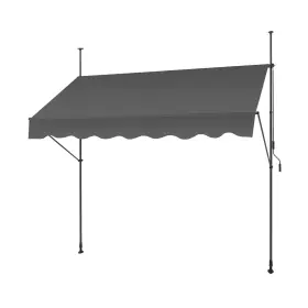 Zyp-g3 Smonter Manual Retractable Awning 118 Inch Non-screw Outdoor Patio Sunsha