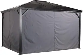 135-9158670 Sojag 10ft X 12ft Curtains For Verona Outdoor Gray