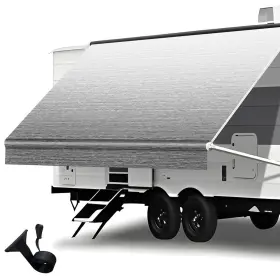 Somokg001-n Somokg Heavy Duty Rv Awning Fabric Replacement - 19.5oz Vinyl Camper Waterp