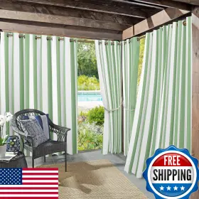 B0b5wcvq9g Sun Zero Valencia 2-pack Cabana Stripe Indoor/outdoor Uv Protect Energy Efficien