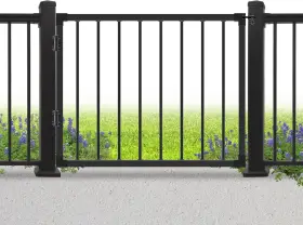36ftfth Suncrafts Sunbg01 Deck Fence Gate Outdoor 32ftfth For Black Heavy Duty