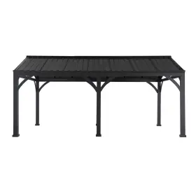 A110000800 Sunjoy Newville Heavy Duty Outdoor Carport With Polycarbonate Gable Roof