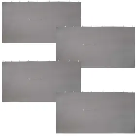 Cre-175 Sunnydaze Decor 810011714175 4-piece 10 X 13 Ft Polyester Gazebo Sidewall Curtain Set - Gray By