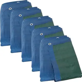 Sunnydaze Decor 810011714281 Multi-purpose Tarp - Blue/green 16 Ft X 20 Set Of 5 By