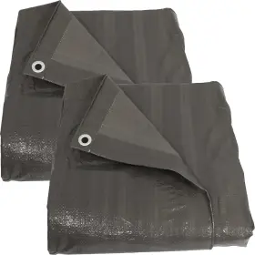 Sunnydaze Decor 810011714335 Multi-purpose Tarp - Dark Gray 20 Ft X 30 Set Of 2 By