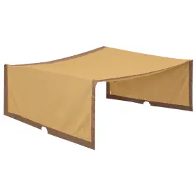 Cre-614 Sunnydaze Decor 9 Ft X 12 Polyester Retractable Pergola Canopy Shade - Tan By