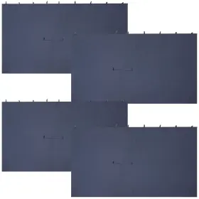 Cre-652 Sunnydaze Decor 4-piece 10 X 13 Ft Polyester Gazebo Sidewall Curtain Set - Navy By