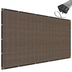 Xxssfs13e0650bw Sunnyroyal 6ft X 50ft Brown Privacy Fence Screen Heavy Duty Windscreen Net Shade Fabric Wi