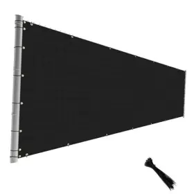 Sunshades Depot 705641575671 8ft X 40ft Black Privacy Screen Temporary Length 40 Feet Height 8