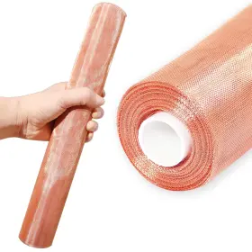 00009 Szonee Copper Screen Woven Mesh 12.6 In X 24.6 Ft 99.9 24.6&apos