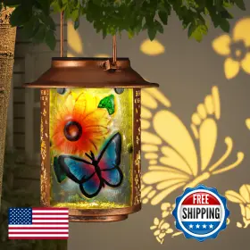 Tepaken B0ffm6f1xd Butterfly Solar Lanterns Outdoor Waterproof Birthday Gifts For Women Mom Grandm