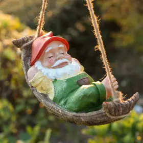 B07lcdjyvs Teresas Collections Green Garden Gnome Statues For Decor Resin Hanging