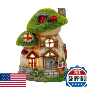 B0cr47w1q8 Teresas Collections Mushroom Garden Statue With Solar Light Outdoor Decor