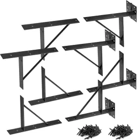 2x4s Tfmuzert 612461456038 Heavy Duty Fence Gate Kit Hardware No Sag 2 Sets Black
