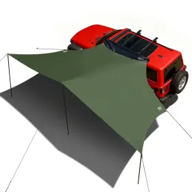 Timber Ridge 844093077385 19x9.8ft Retractable Car Awning With Blackout Coating 186ft