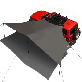 Timber Ridge 844093081948 19x9.8ft Retractable Car Awning With Blackout Coating 186ft