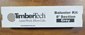 Timbertech 683531014366 Baluster Kit Pack 27 Inch X 8ft Grey Of 20
