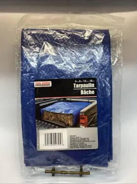Tool Bench 195464127056 Hardware Blue Plastic Tarp 4x6 Ft. Greenbrier