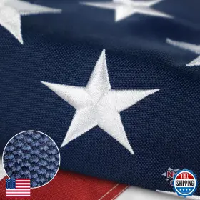 Tooup B0fvyf3b6r American Flag 3x5 Ft Nylon Canvas Outdoor Heavy Duty Us Embroidered Stars B