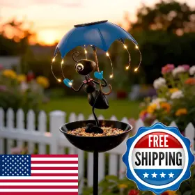 Vbioa B0g9fgxkrs Solar Bird Feeders For Outdoors Ants Garden Decor Decorative Wildbird Cardinal