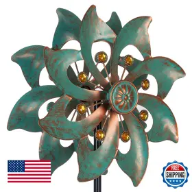 B0b9s2xzjs Vewogarden Small Metal Wind Spinner Garden Decor Pinwheel Outdoor Yard Art 37 Inch H