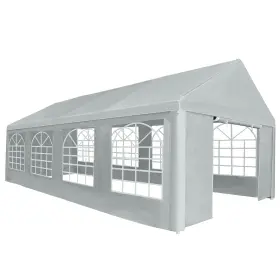 43861 Vidaxl Tent Fabric Without Frame Grey 26.25 X 13.12 Ft Pe